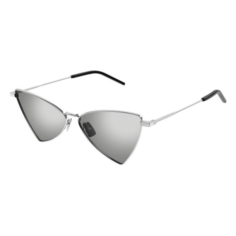 NWT SAINT LAURENT SUNGLASSES SILVER GREY - Picture 3 of 4